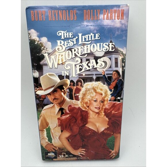 The Best Little Whorehouse in Texas (VHS, 1991) Burt Reynolds, Dolly Parton G6 - Picture 1 of 3